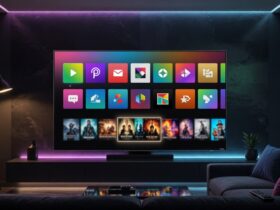 The best IPTV player shown on a smart TV