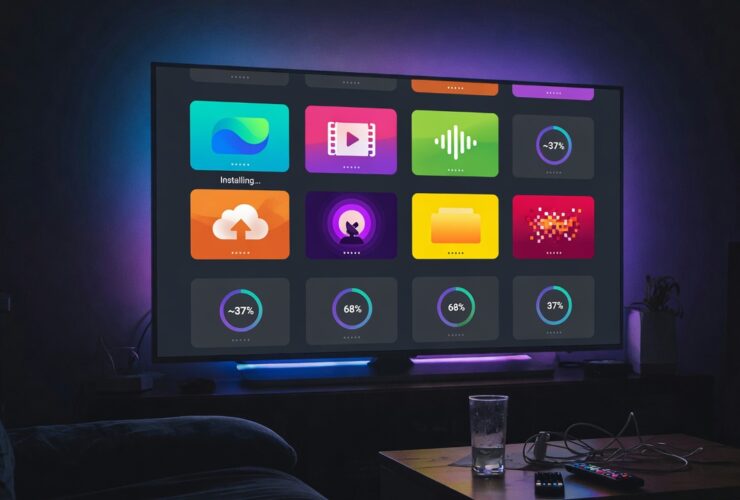 Installing streaming apps on a smart TV