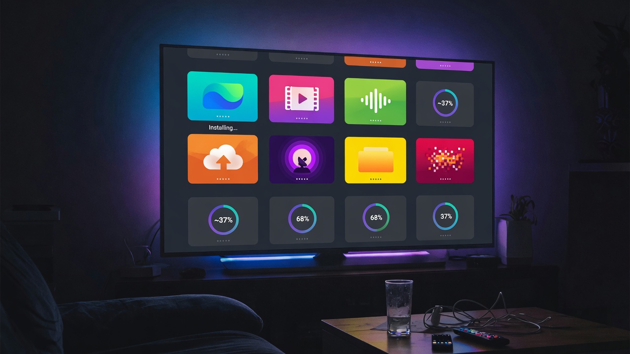 Installing streaming apps on a smart TV