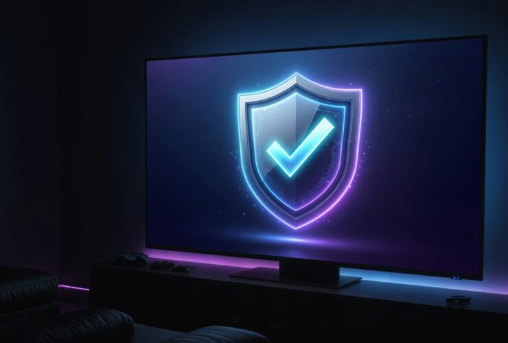 Is IPTV legal — a TV with a shield and checkmark symbol
